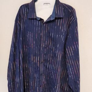 Bugatchi uomo mens Striped classic fit size xlt